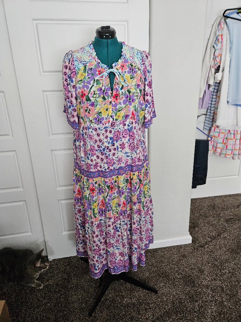 Mark My Word XL Multi Colored Maxi Floral Dress